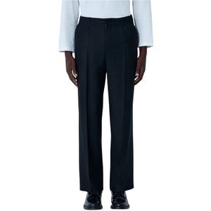 Our Legacy, Heren, Broeken, Zwart, Maat: S Leer,