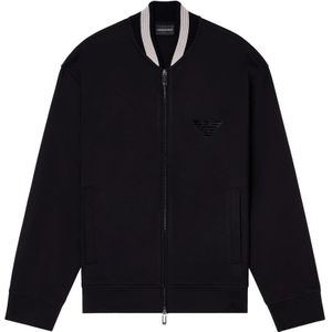 Emporio Armani, Heren, Sweatshirts & Hoodies, Zwart, Maat: S Modal,