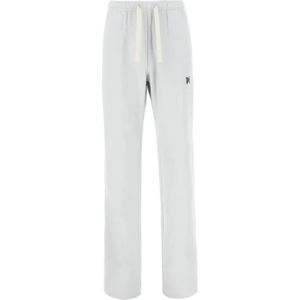 Palm Angels, Heren, Broeken, Blauw, Maat: XS Katoen,