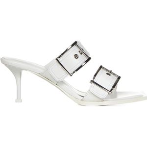 Alexander McQueen - Muiltjes - Wit - Leer