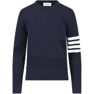 Thom Browne, Dames, Truien, Blauw, Maat: M