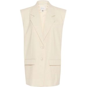 Gestuz, Dames, Jassen, Beige, Maat: L