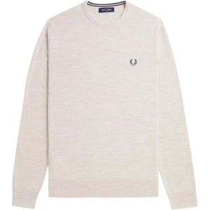 Fred Perry, Heren, Truien, Beige, Maat: XS Wol,