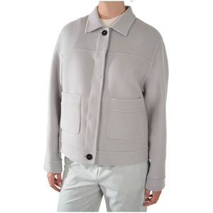 Closed, Dames, Jassen, Grijs, Maat: L Wol,