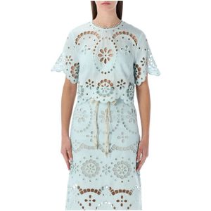 Zimmermann, Dames, Blouses & Shirts, Groen, Maat: XS