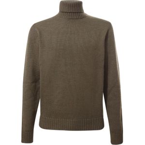 Zanone, Heren, Truien, Groen, Maat: 2XL Wol,