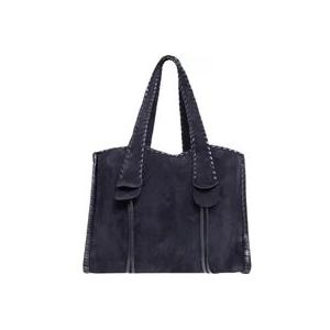 Chloé Stijlvolle Shopper Tas , Blue , Dames , Maat: ONE Size