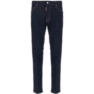 Dsquared2, Heren, Jeans, Blauw, Maat: XS Denim,
