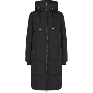 MOS Mosh - Geruite Donsjas - Zwart - Dames - Polyester