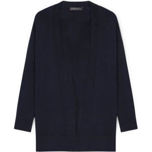 Elena Mirò, Dames, Truien, Blauw, Maat: S Viscose,