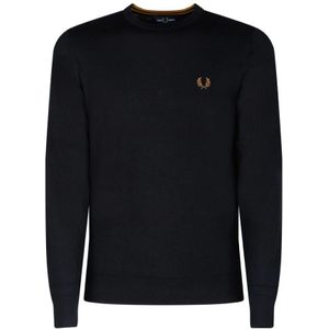 Fred Perry, Heren, Truien, Blauw, Maat: S Katoen,