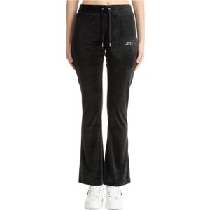 Juicy Couture, Dames, Broeken, Zwart, Maat: M Poliester,