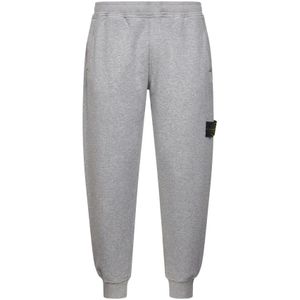 Stone Island, Heren, Broeken, Grijs, Maat: M Katoen,