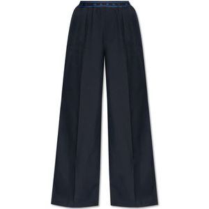 Marni, Dames, Broeken, Blauw, Maat: 2XS Wol,