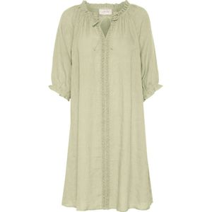 Tuniekjurk - Effen - Linnen - Driekwart Mouw - Losse Pasvorm