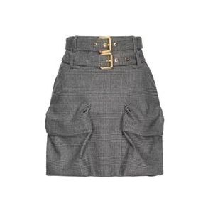 Pinko Short Skirts , Gray , Dames , Maat: 2XS