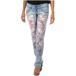 Met, Dames, Jeans, Blauw, Maat: W25 Katoen,