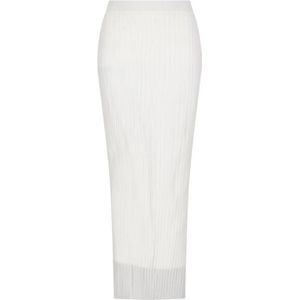 Sportmax, Dames, Rokken, Wit, Maat: S