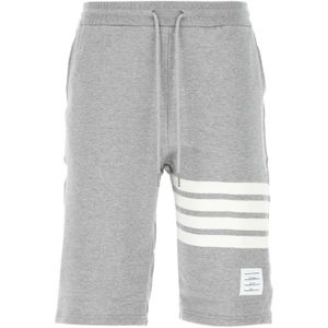 Thom Browne, Heren, Korte broeken, Grijs, Maat: XL Katoen,