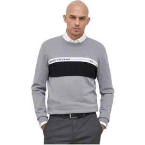 Armani Exchange, Heren, Truien, Grijs, Maat: S