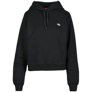 Diesel, Dames, Sweatshirts & Hoodies, Zwart, Maat: M Katoen,
