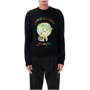 Casablanca, Heren, Truien, Zwart, Maat: L Wol,