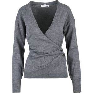Philosophy di Lorenzo Serafini, Dames, Truien, Grijs, Maat: S Wol,