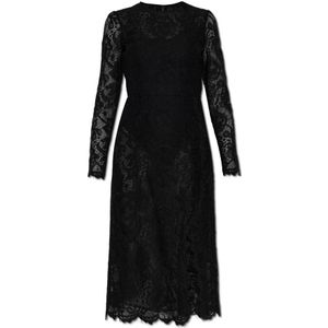Dolce & Gabbana, Dames, Jurken, Zwart, Maat: 2XS Katoen,