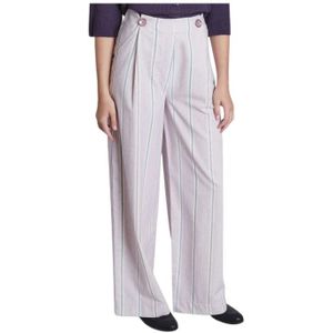 Sessun, Dames, Broeken, Beige, Maat: XS Katoen,