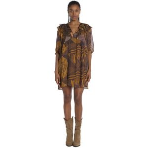 Ba&Sh, Dames, Jurken, Veelkleurig, Maat: M Viscose,