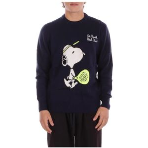 Saint Barth, Heren, Truien, Blauw, Maat: XL Wol,