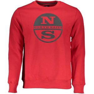 North Sails, Heren, Sweatshirts & Hoodies, Rood, Maat: 2XL Katoen,