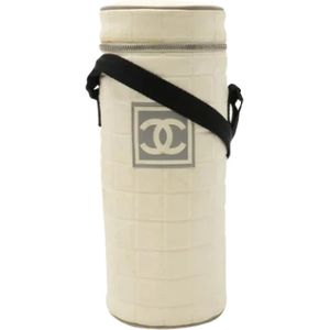 Chanel Vintage, Dames, Pre-owned, Wit, Maat: ONE Size Nylon,