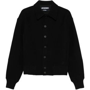 Jacquemus, Heren, Jassen, Zwart, Maat: XL Wol,