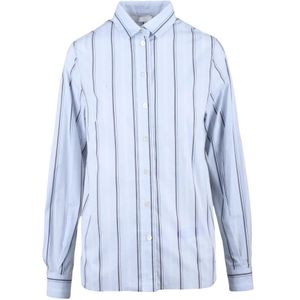 Eleventy, Dames, Blouses & Shirts, Blauw, Maat: XS Katoen,