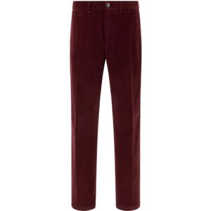 Boggi Milano, Heren, Broeken, Rood, Maat: W31 Katoen,