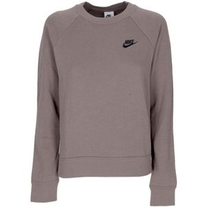 Nike, Dames, Sweatshirts & Hoodies, Grijs, Maat: XS Katoen,