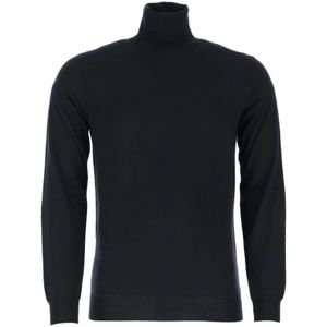 Paolo Pecora, Heren, Truien, Blauw, Maat: M Wol,