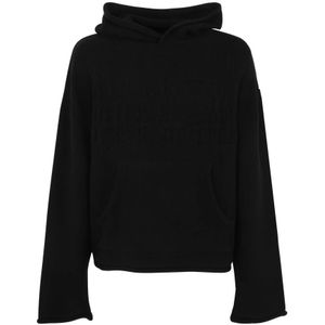 MM6 Maison Margiela, Heren, Sweatshirts & Hoodies, Zwart, Maat: S Katoen,