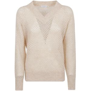 Brunello Cucinelli, Dames, Truien, Beige, Maat: M