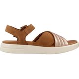 GEOX - D XAND 2S - Sandalen - Bruin - Suède en Synthetisch