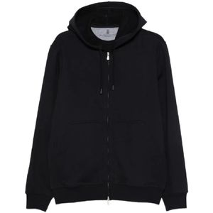 Brunello Cucinelli, Heren, Sweatshirts & Hoodies, Zwart, Maat: S Katoen,