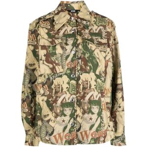 Gcds, Heren, Overhemden, Veelkleurig, Maat: M