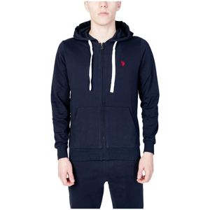 U.s. Polo Assn., Heren, Sweatshirts & Hoodies, Blauw, Maat: L Katoen,