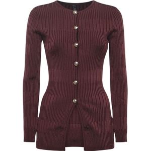 Guess, Dames, Truien, Rood, Maat: XS Viscose,