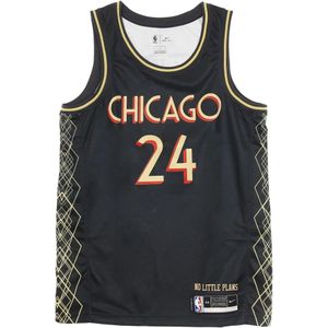 Nike Basketbal Tanktop Swingman Jersey City Edition , Black , Heren , Maat: S