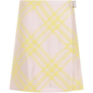 Burberry, Dames, Rokken, Veelkleurig, Maat: 2XS Katoen,