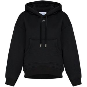 Off White, Dames, Sweatshirts & Hoodies, Zwart, Maat: L Katoen,