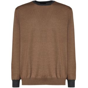 Fay, Heren, Truien, Bruin, Maat: 2XL Katoen,