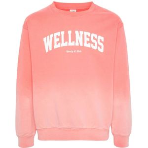 Sporty & Rich, Heren, Sweatshirts & Hoodies, Roze, Maat: M Katoen,